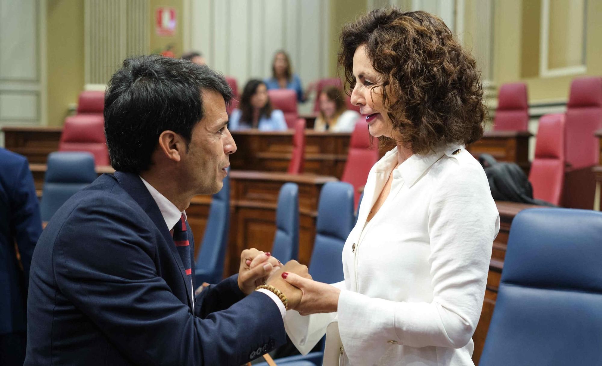 Sesión plenaria del Parlamento de Canarias.