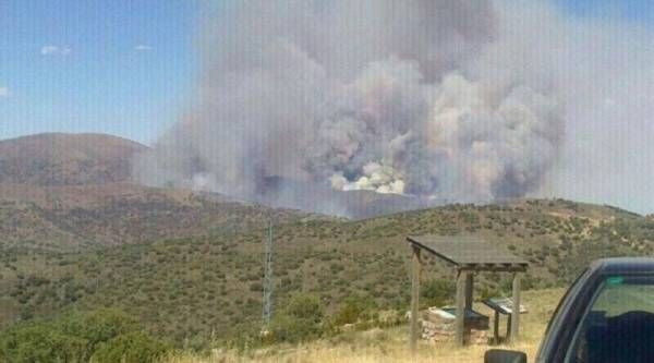 Fotogalería del incendio en Trasobares