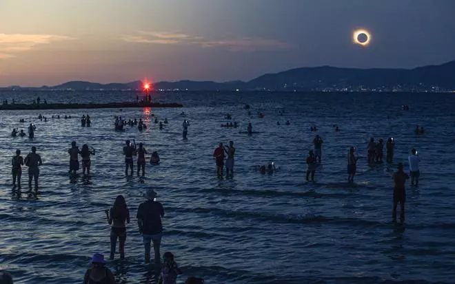 Las imágenes del eclipse del siglo en Mallorca