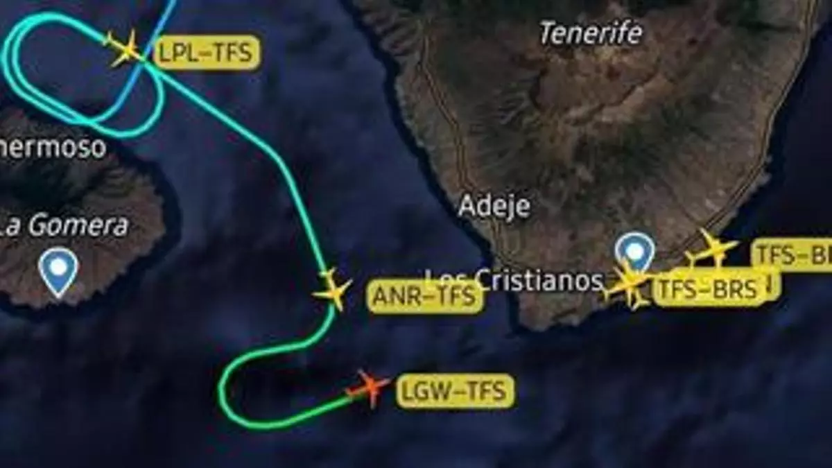 Un avión, obligado a desviarse a Tenerife por problemas técnicos
