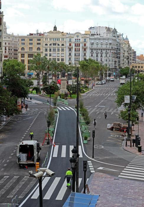 Siguen las obras de la plaza del Ayuntamiento