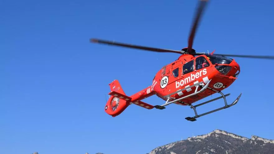 Rescaten en helicòpter una persona indisposada a les Fonts de Llobregat, a Castellar de n'Hug