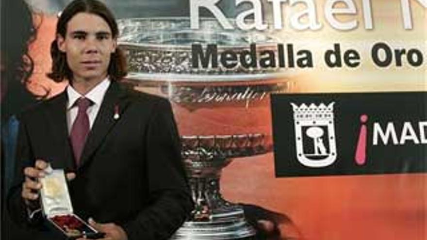 Rafa Nadal recibe la Medalla de Oro de Madrid