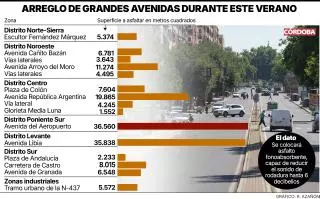 Menos tráfico, más obras: Córdoba afronta en verano una veintena de actuaciones en grandes avenidas