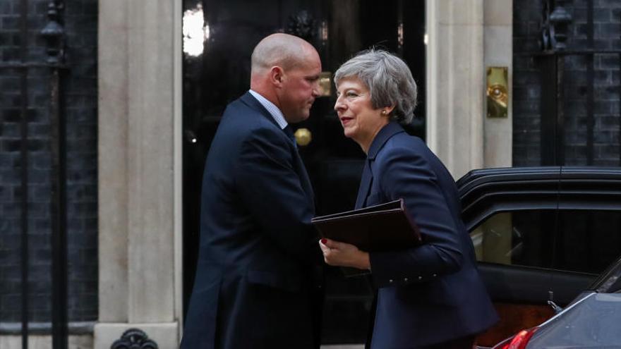 May a su llegada al número 10 de Downing Street.