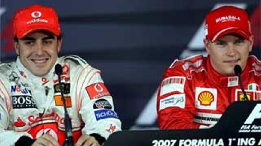 Primer duelo Raikkonen-Alonso en la primera prueba del mundial