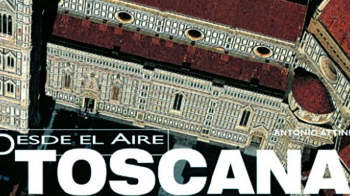 Portada del libro Toscana desde el aire.