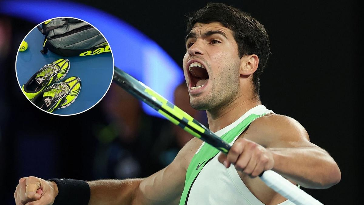 Carlos Alcaraz y su colección de zapatillas