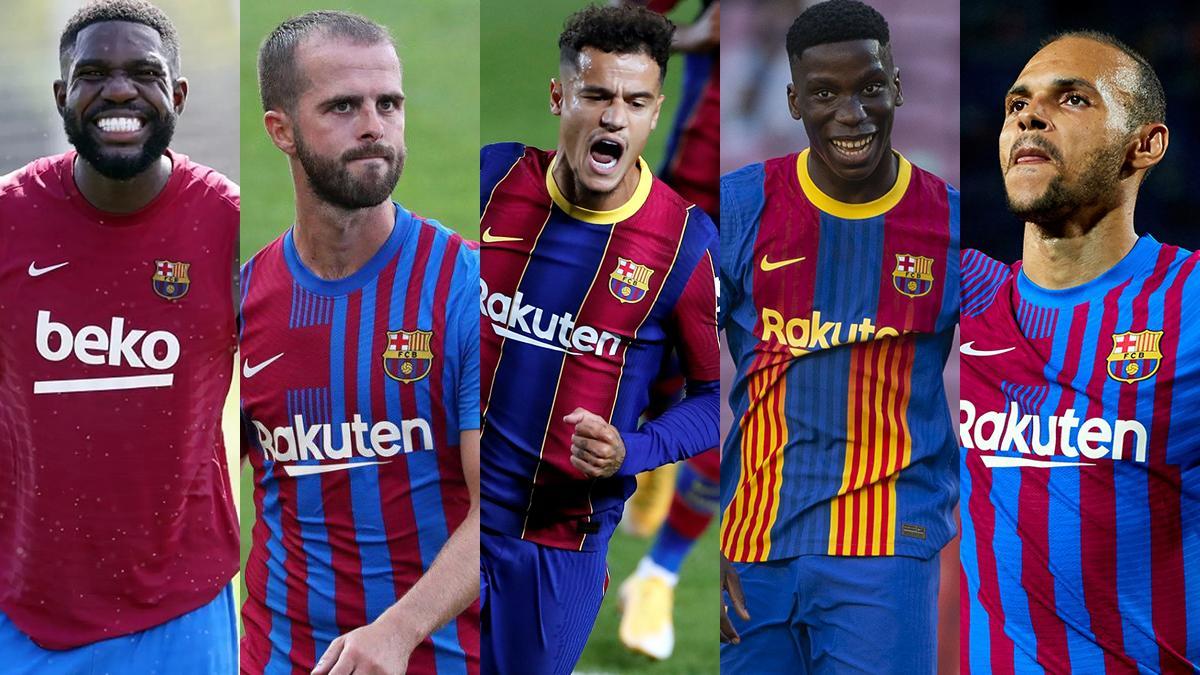 Umtiti, Pjanic, Coutinho, Braithwaite, Ilaix