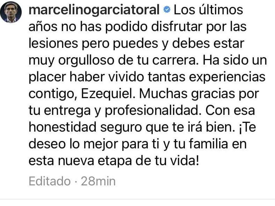 Comentario de Marcelino por la Retirada de Garay