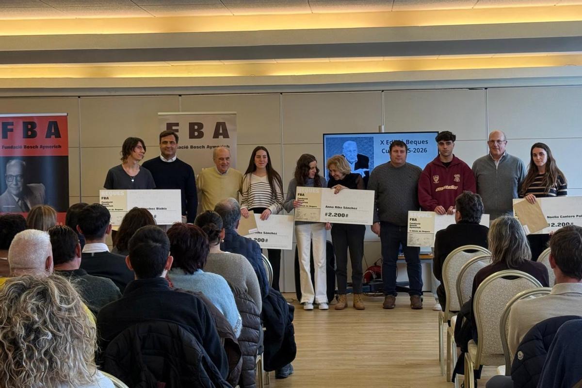 Els joves que han rebut els ajuts