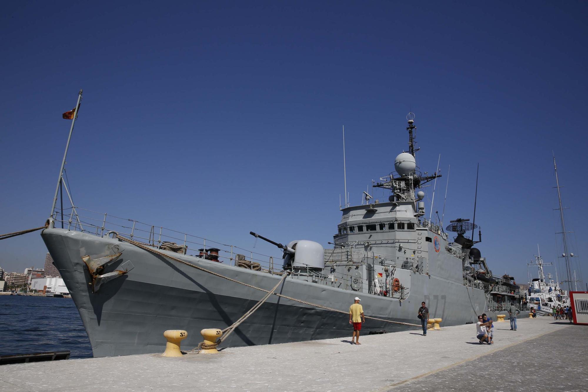 Visitas de la corbeta Infanta Cristina en el años 2010 y 2014 al Puerto de Alicante