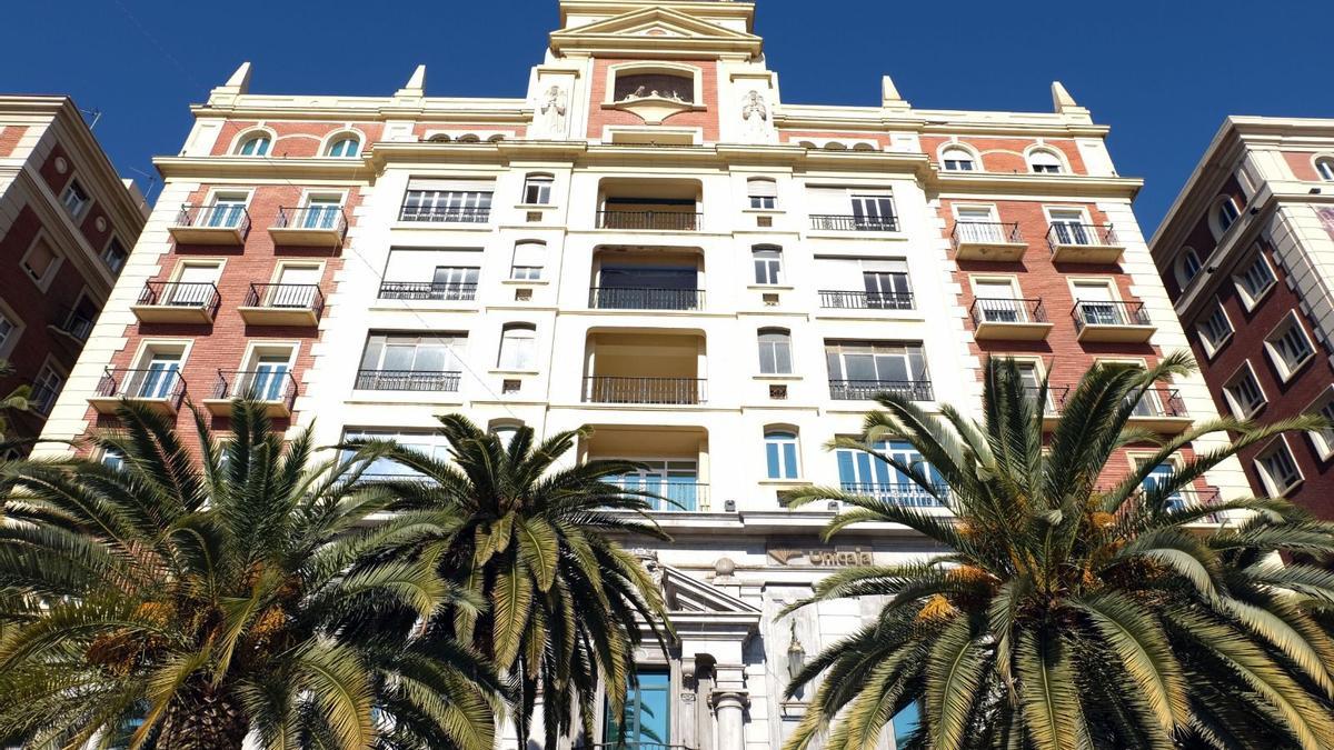 La sede de la Fundación Unicaja, situada en la plaza de la Marina, en Málaga capital.