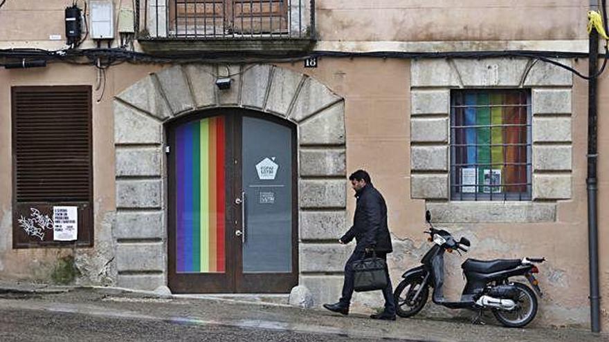 El local del carrer Nou del Teatre, que el col·lectiu abandonarà en breu.