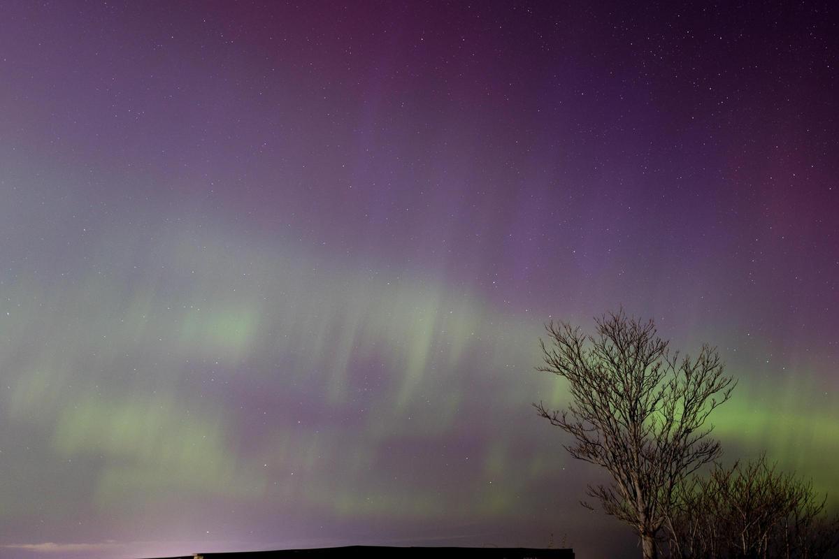 Aurora boreal en Newburyport (Estados Unidos)