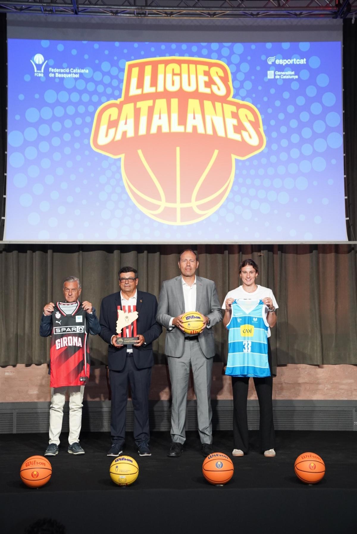 Anna Palma representa el Cadi en la presentació de la Lliga Catalana de LF