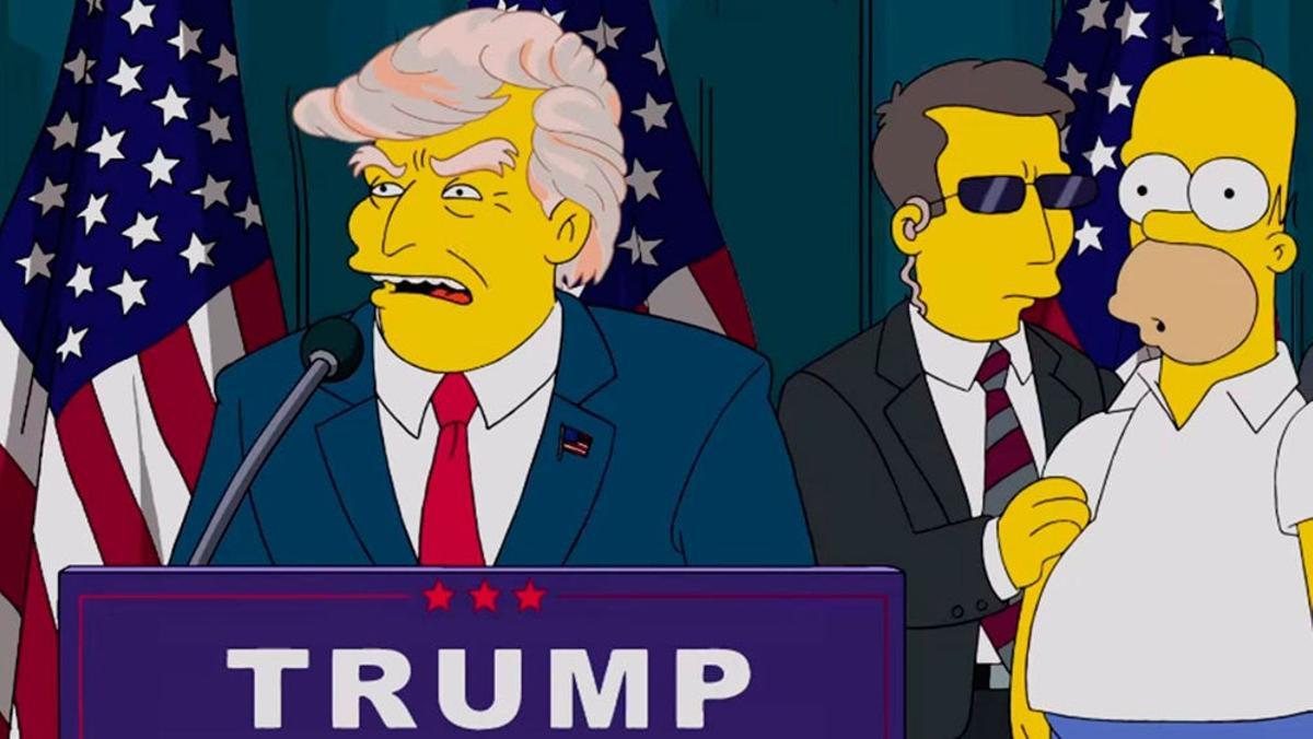 En el año 2000 'Los Simpson' predijeron que Donald Trump se presentaría como candidato a las elecciones presidenciales estadounidenses... Lo que no dijeron es que las ganaría.
