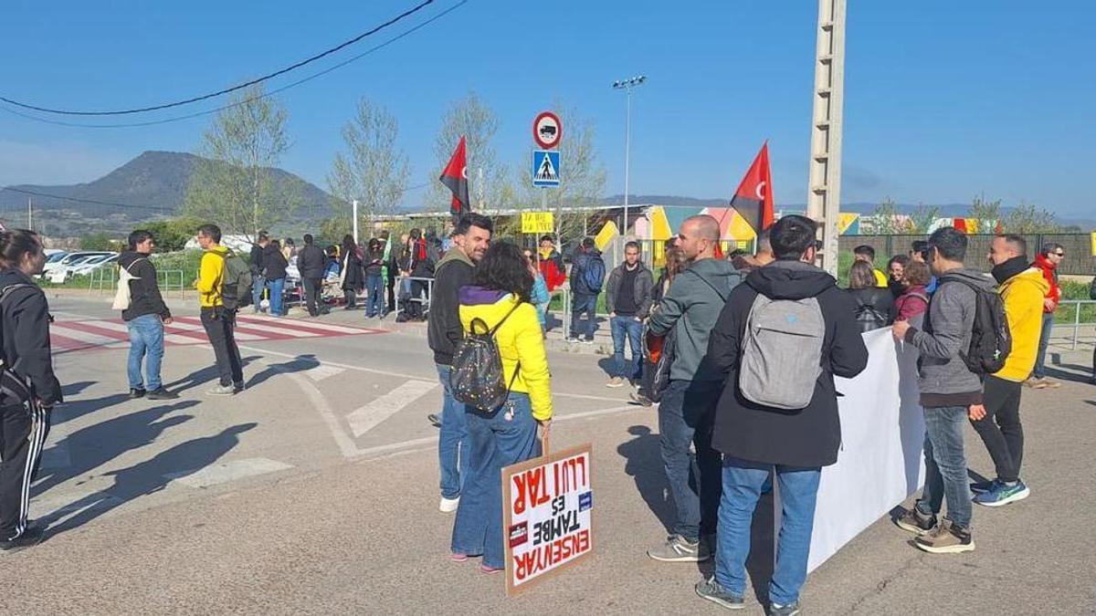 Protesta de docents a Manresa