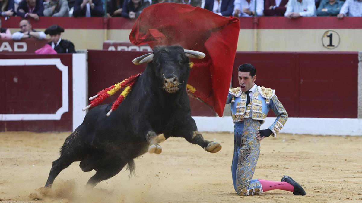 Alejandro Talavante, la tarde de este sábado en el Coso de la Piedad.