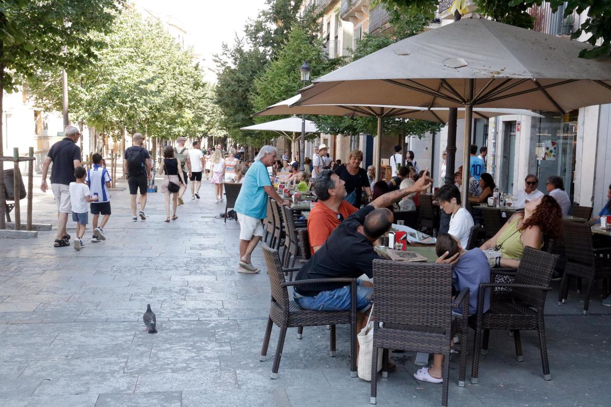 La Rambla de Girona, en una imatge d'arxiu.