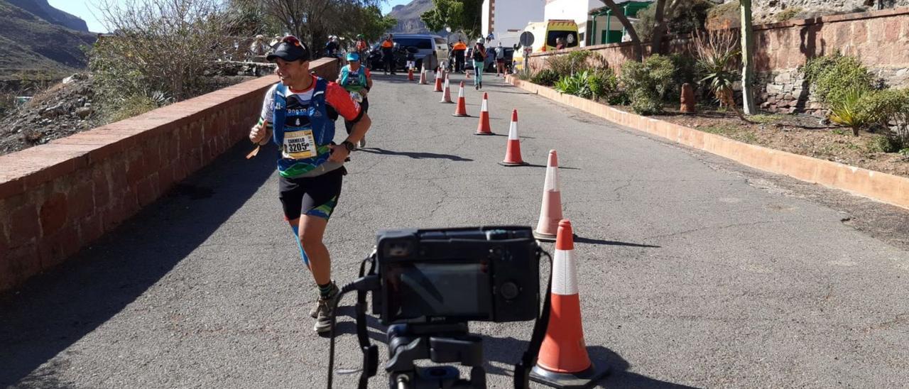 Cámara instalada por el equipo de investigación de la ULPGC en una de las etapas de la Transgrancanaria  celebrada en 2020. | | LP/DLP