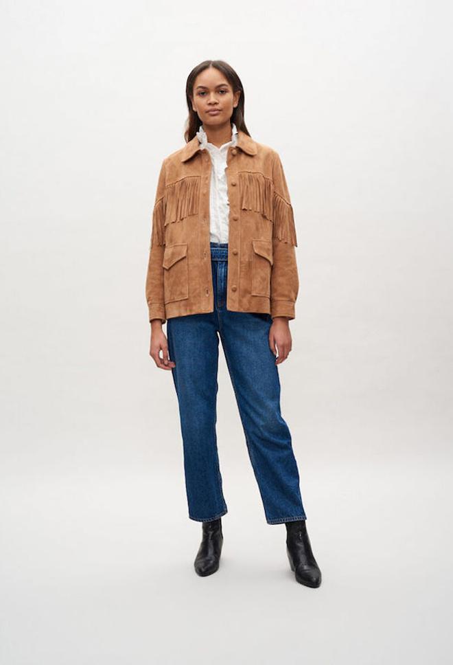 Camisa 'cowboy' de ante, de Claudie Pierlot