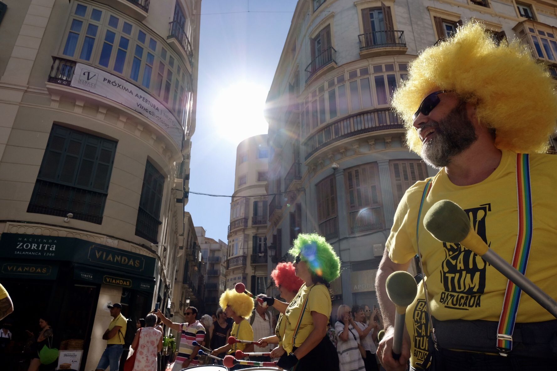 Marcha por el centro de Málaga por el Día Internacional del Orgullo LGTBI+