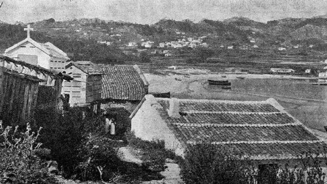 Unha vista de Vilariño no ano 1909. A aldea foi das máis castigadas polo naufraxio da "Leonor". // Vida Gallega/Arquivo do autor