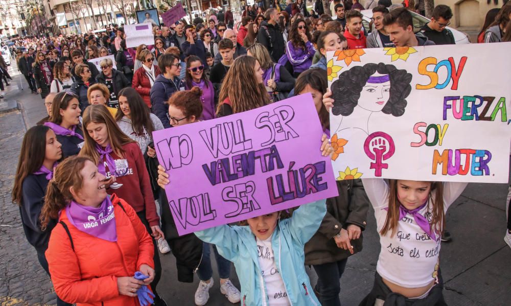 Movilización feminista en Alcoy