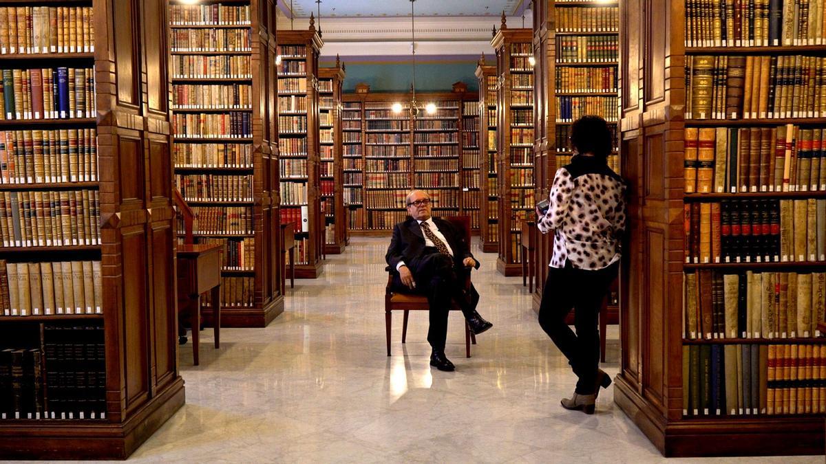 Gimferrer, en un moment del documental