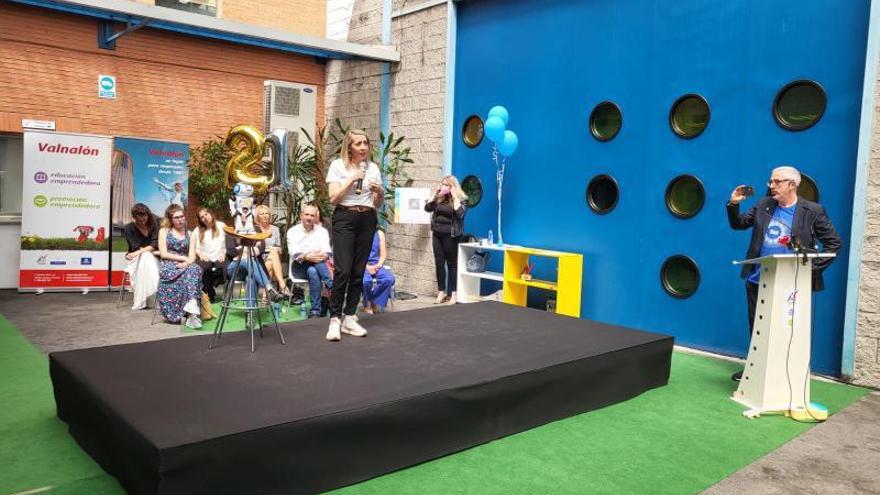 Nuria Menéndez, durante su presentación.