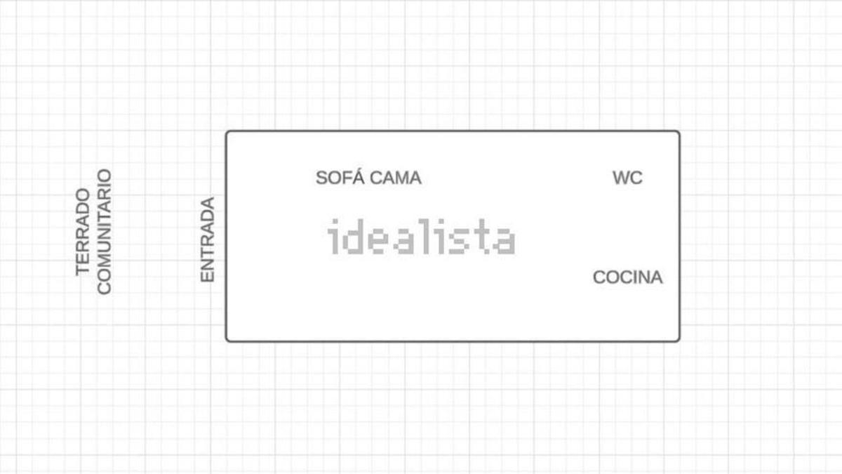 El plano del supuesto ático en Barcelona.