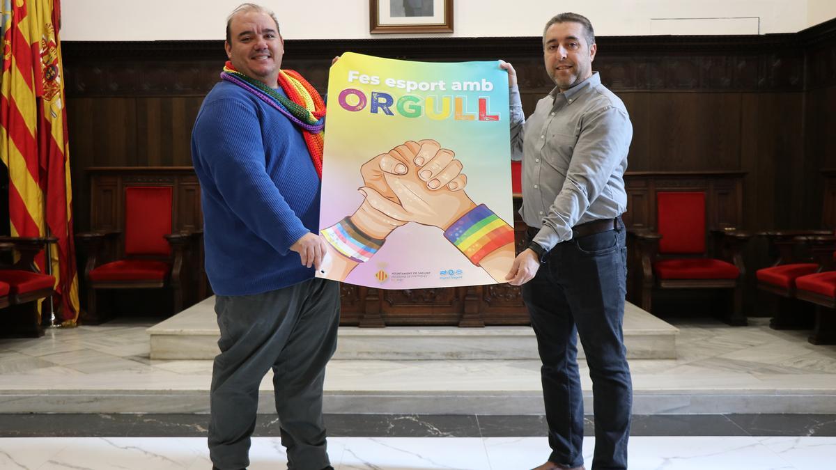 Palmero y Timón durante la presentación de la campaña.
