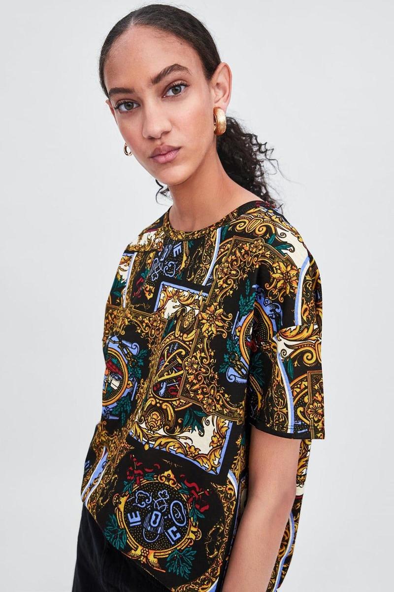 Camiseta estampada de Zara (Precio: 3,99 euros)