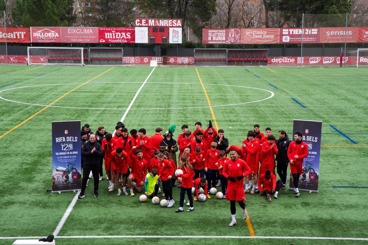 Imatges de l'últim entrenament de l'any del Centre d'Esports Manresa