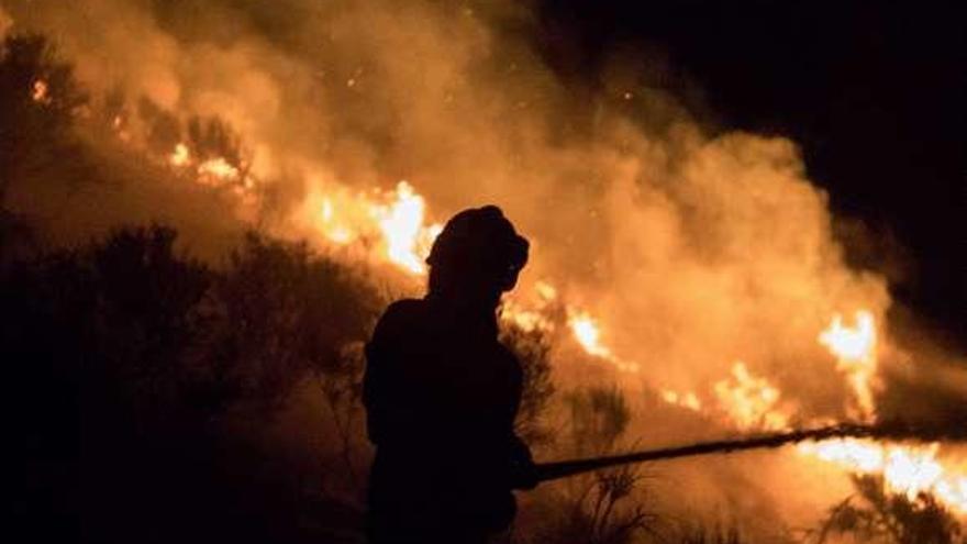 Incendio entre Villaseco y Muelas del Pan en septiembre.