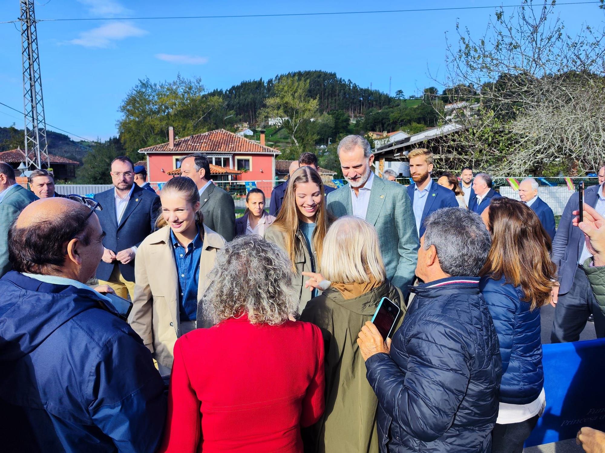 La Familia Real visita Arroes, Pion y Candanal, Pueblo Ejemplar 2023