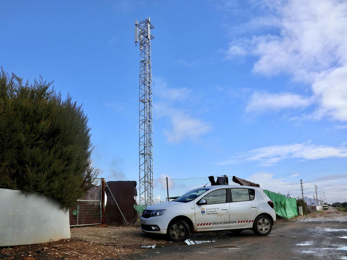 Nueva antena de telefonía en Ochavillo del Río.