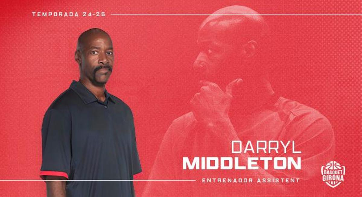 Middleton se incorpora al staff técnico del Bàsquet Girona para reforzar el proyecto gerundense