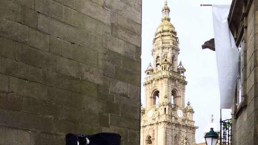 Realización de la campaña, en calles de Santiago.