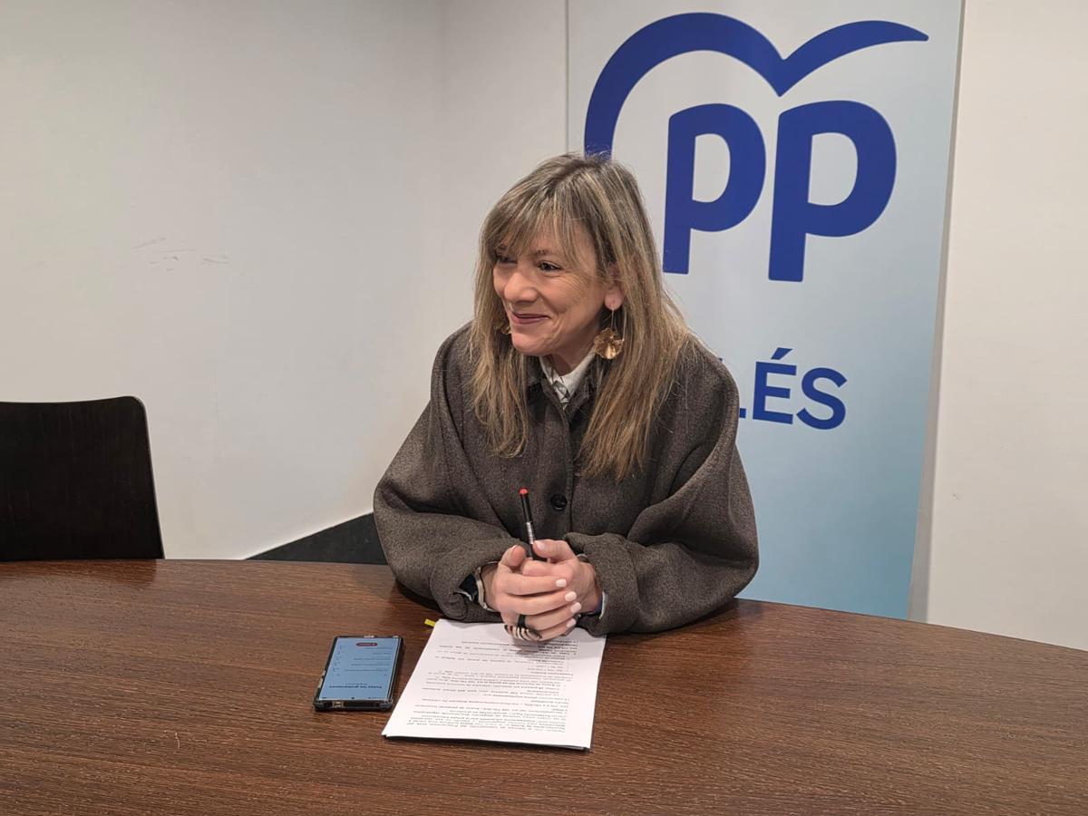 La portavoz del PP de Avilés, Esther Llamazares.
