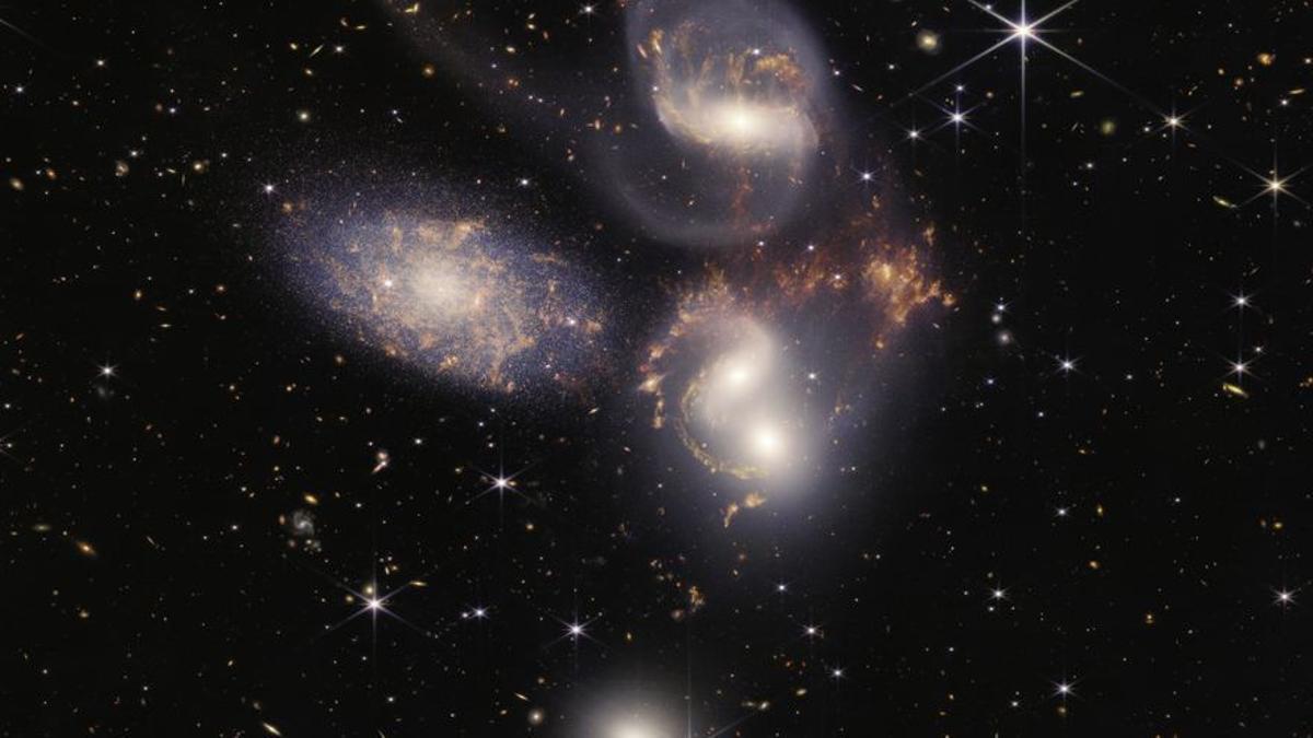 Galaxias captadas por el telescopio espacial James Webb.