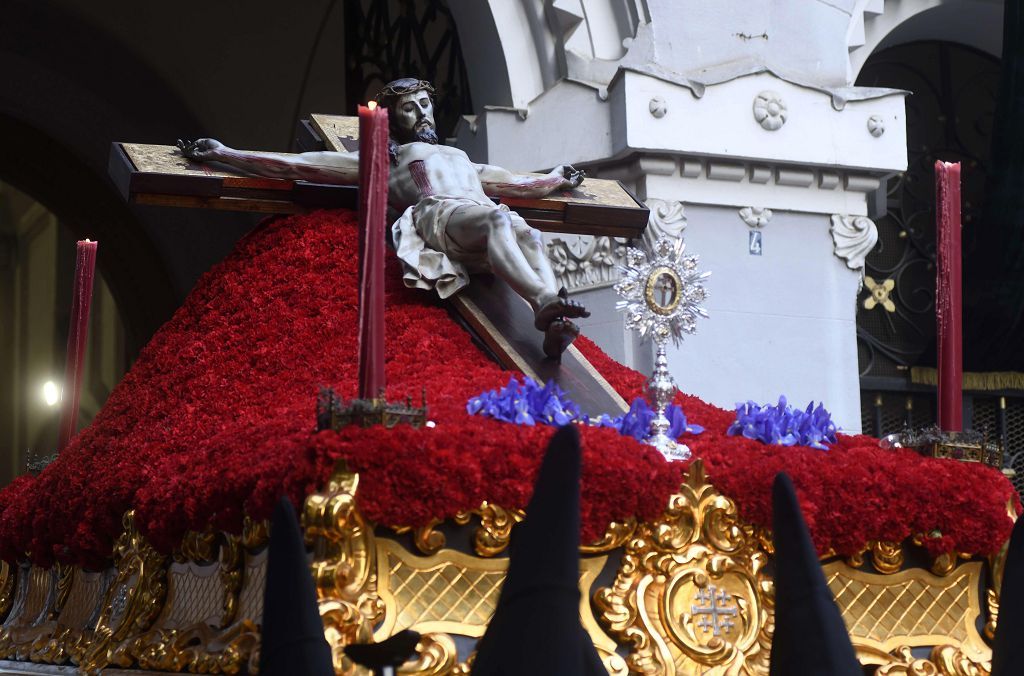 La procesión del Viernes Santo de Murcia, en imágenes