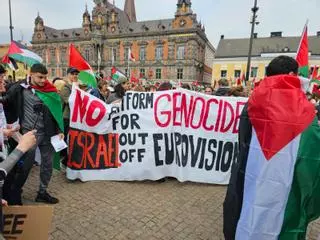 Marchas propalestinas y proisraelís calientan Malmö ante la participación de Israel en Eurovisión