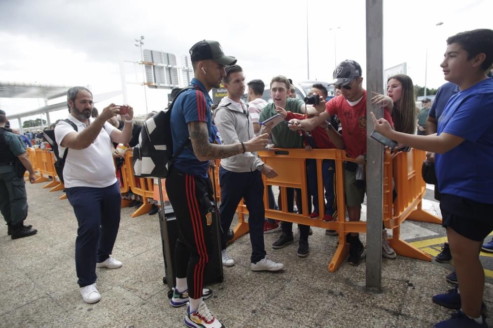 La selección española ya está en Asturias