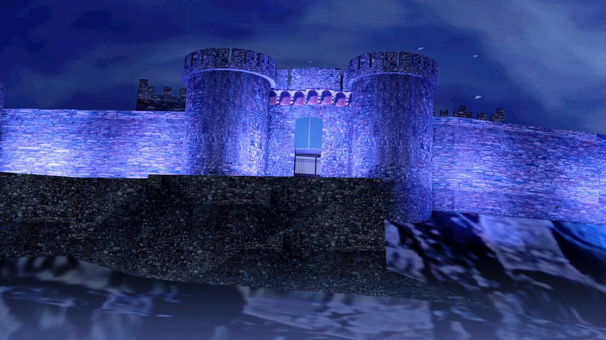 Recreación de la iluminación en el Castillo de Onda, del que se hablará en 'La Panderola'