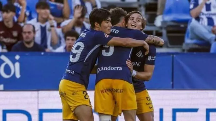 El Andorra vapulea al Leganés en Butarque