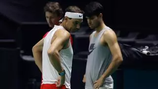 Nadal y Alcaraz se prueban juntos antes del debut