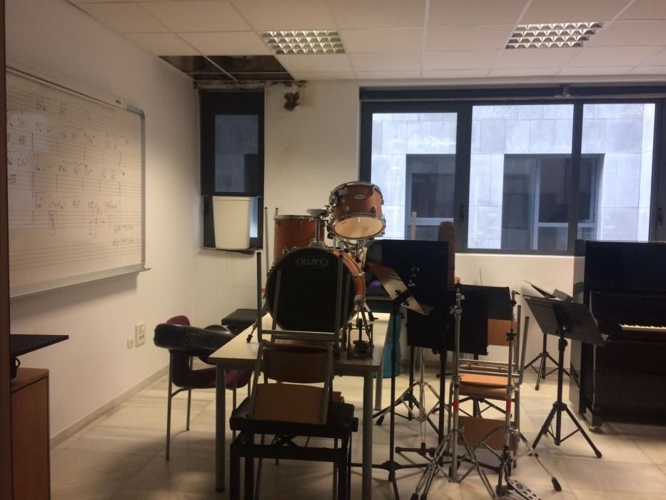 Inundaciones en el Conservatorio Superior de Música de Valencia