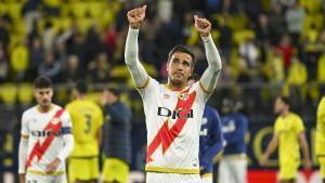 Oscar Trejo, durante un partido con el Rayo Vallecano.